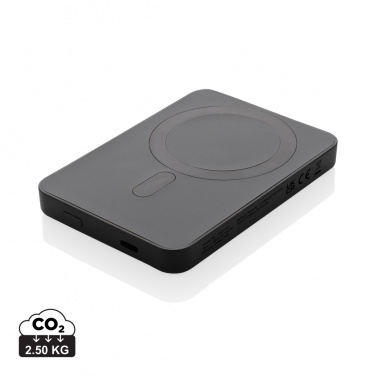 Logo trade promotional giveaways image of: Magnetix RCS recycled plastic 5000 mah magnetic powerbank