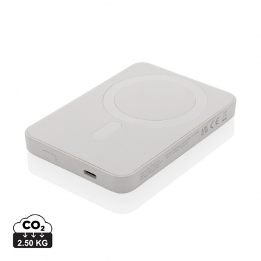 Logotrade promotional gift image of: Magnetix RCS recycled plastic 5000 mah magnetic powerbank