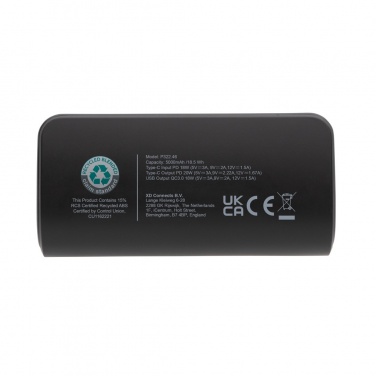 Logotrade promotional item picture of: FlashCharge RCS rplastic 5000 mah fast charge powerbank