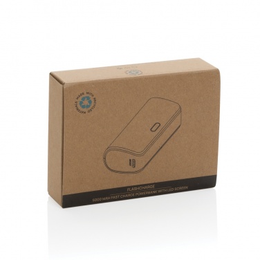 Logotrade promotional gift picture of: FlashCharge RCS rplastic 5000 mah fast charge powerbank