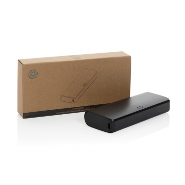 Logo trade corporate gifts image of: FlashCharge RCS rplastic 20000 mah fast charge powerbank
