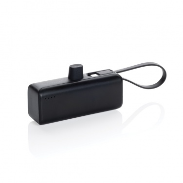 Logo trade advertising products image of: Powerlink RCS rplastic 3000 mah powerbank USB C connector