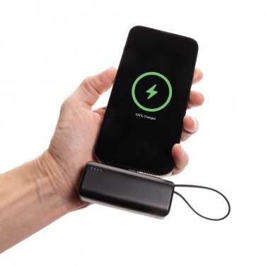 Logo trade promotional products image of: Powerlink RCS rplastic 3000 mAh powerbank iOS connector