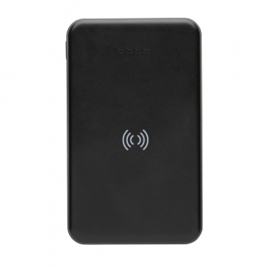 Logo trade promotional merchandise image of: RCS recycled plastic 5.000 mAh 5W wireless powerbank