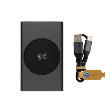 Logotrade advertising products photo of: Terra RCS recycled aluminium 5000 mAh powerbank 5W wireless