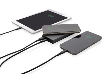 Logotrade promotional item picture of: Terra RCS recycled 18W aluminium 10000 powerbank 10W