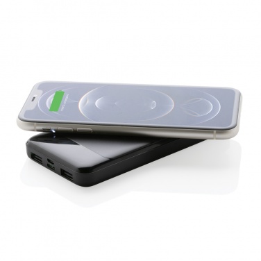 Logotrade promotional item image of: RCS standard recycled plastic wireless powerbank