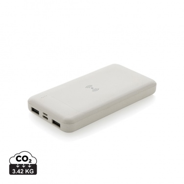 Logotrade advertising product picture of: RCS standard recycled plastic wireless powerbank