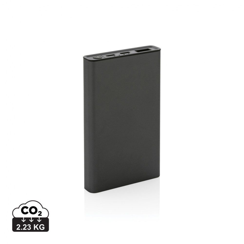 Logotrade promotional merchandise picture of: Terra RCS recycled aluminium powerbank 5.000 mAh