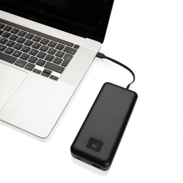 Logo trade promotional merchandise photo of: Gridley RCS rplastic 20000 65W laptop powerbank
