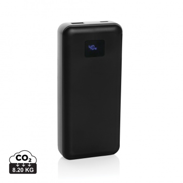 Logo trade promotional merchandise image of: Gridley RCS rplastic 20000 65W laptop powerbank