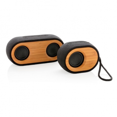 Logotrade corporate gift image of: Bamboo X double speaker