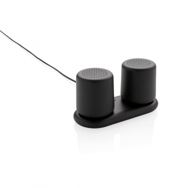 Logo trade promotional merchandise image of: Double induction charging speaker
