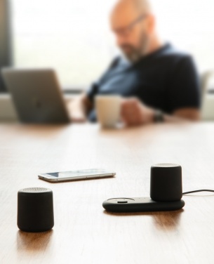 Logotrade promotional gifts photo of: Double induction charging speaker