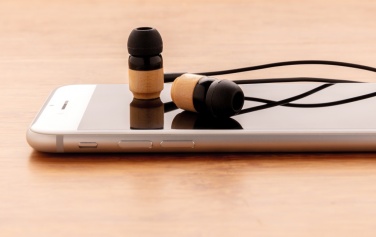 Logotrade promotional product image of: Bamboo wireless earbuds