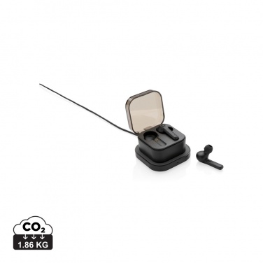 Logotrade promotional giveaway image of: TWS earbuds in wireless charging case