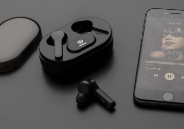 Logotrade promotional products photo of: Light up logo TWS earbuds in charging case