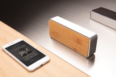 Logotrade promotional merchandise image of: Nevada Bamboo 3W wireless speaker