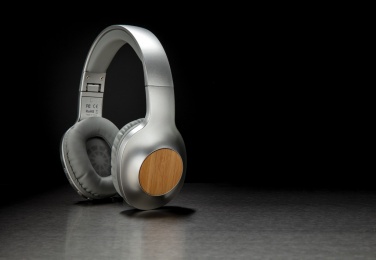 Logo trade advertising products image of: Dakota Bamboo wireless headphone