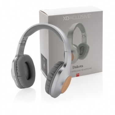 Logotrade promotional item image of: Dakota Bamboo wireless headphone