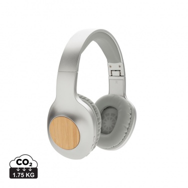 Logo trade business gift photo of: Dakota Bamboo wireless headphone
