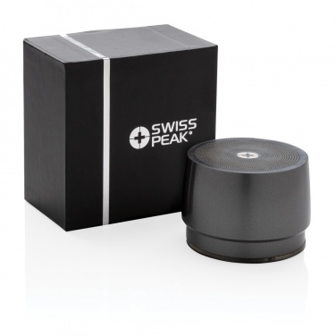 Logo trade promotional giveaway photo of: Swiss peak 5W wireless bass speaker