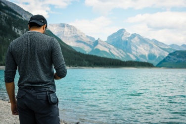 Logo trade advertising product photo of: RCS recycled plastic Lightboom 5W Clip speaker