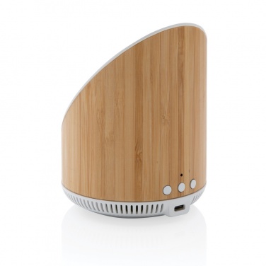 Logotrade advertising product image of: Ovate bamboo 5W speaker with 15W wireless charger