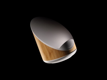 Logo trade advertising product photo of: Ovate bamboo 5W speaker with 15W wireless charger