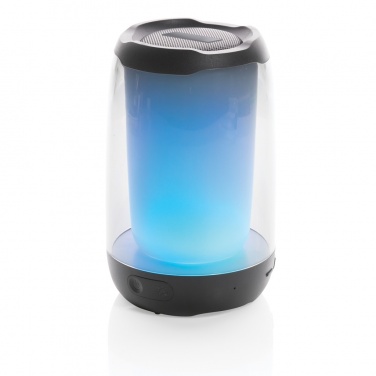 Logo trade promotional merchandise picture of: RCS recycled plastic Lightboom 5W speaker