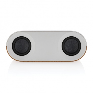 Logo trade promotional product photo of: Oregon RCS recycled plastic and cork 10W speaker