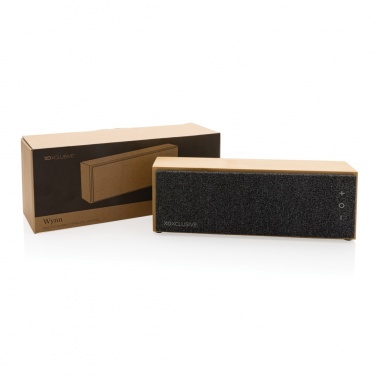 Logotrade corporate gift image of: Wynn 10W bamboo wireless speaker