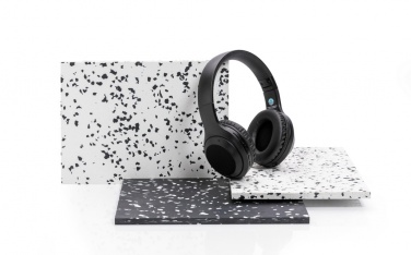 Logo trade promotional product photo of: RCS standard recycled plastic headphone