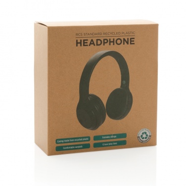 Logo trade business gift photo of: RCS standard recycled plastic headphone