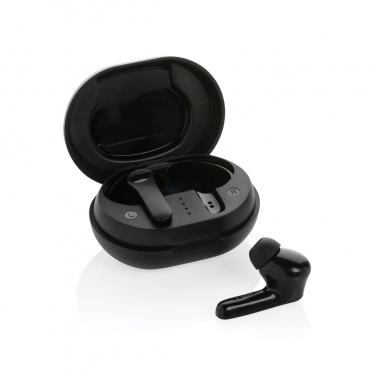Logo trade promotional products image of: RCS standard recycled plastic TWS earbuds