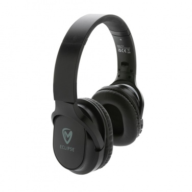 Logo trade promotional item photo of: RCS recycled plastic Elite Foldable wireless headphone