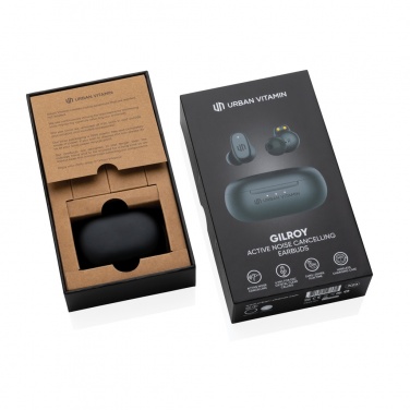 Logotrade promotional giveaway picture of: Urban Vitamin Gilroy hybrid ANC and ENC earbuds