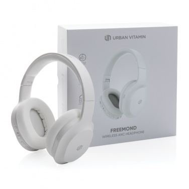 Logo trade corporate gifts image of: Urban Vitamin Freemond wireless ANC headphone