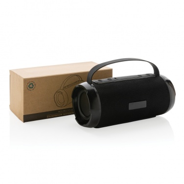 Logo trade promotional giveaways image of: RCS recycled plastic Soundboom waterproof 6W speaker