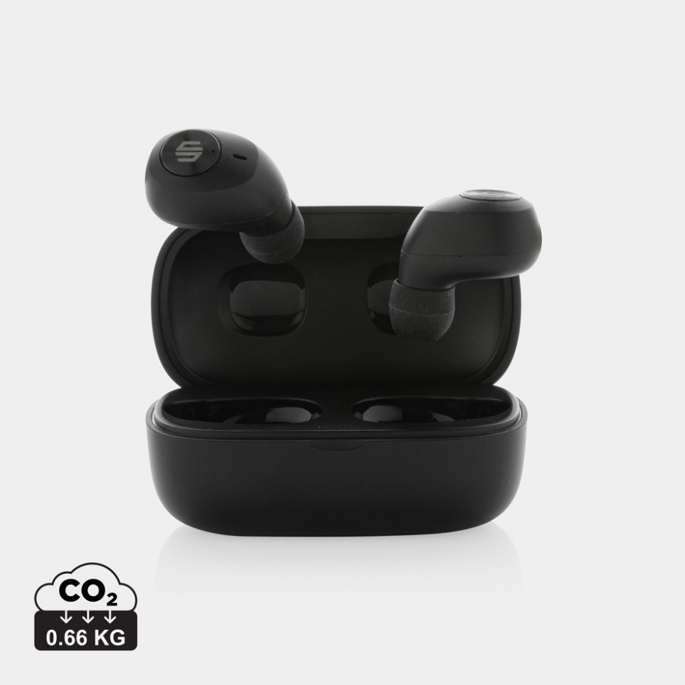 Logo trade promotional giveaway photo of: Urban Vitamin Palm Springs RCS rplastic ENC earbuds