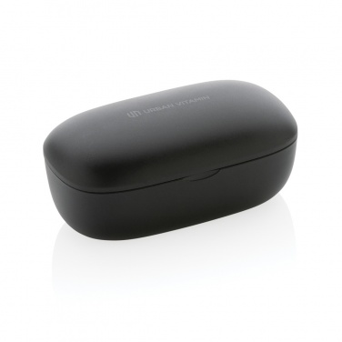 Logo trade promotional giveaways image of: Urban Vitamin Palm Springs RCS rplastic ENC earbuds