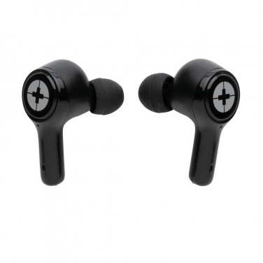 Logotrade promotional merchandise photo of: RCS recycled plastic Swiss Peak ANC TWS earbuds