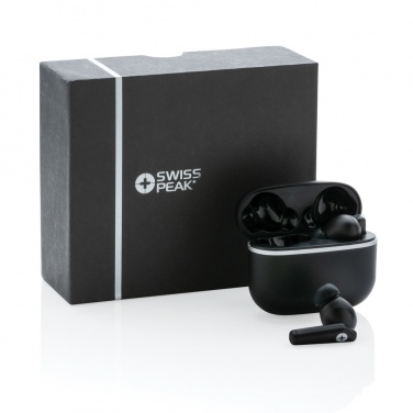 Logotrade promotional giveaway picture of: RCS recycled plastic Swiss Peak TWS earbuds 2.0