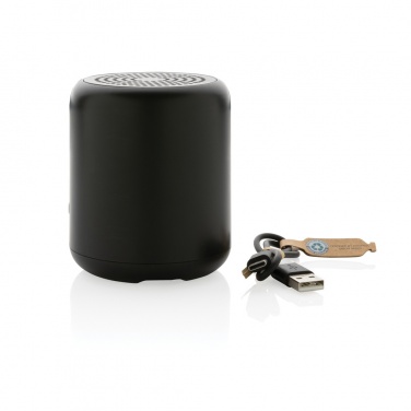 Logo trade advertising products image of: RCS certified recycled plastic 5W Wireless speaker