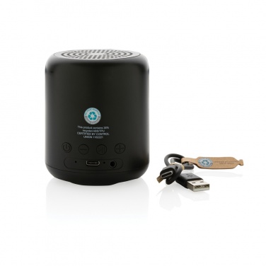 Logotrade advertising products photo of: RCS certified recycled plastic 5W Wireless speaker