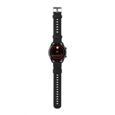 Logo trade promotional giveaways picture of: RCS recycled TPU Fit Watch round