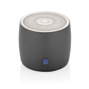 Logotrade promotional giveaway image of: Swiss Peak RCS recycled aluminum 3W bass speaker