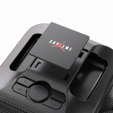 Logo trade promotional items picture of: Singvibe RCS recycled plastic karaoke set with double mic