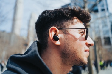 Logotrade advertising product image of: Lakewood RCS recycled and repairable wireless earbuds
