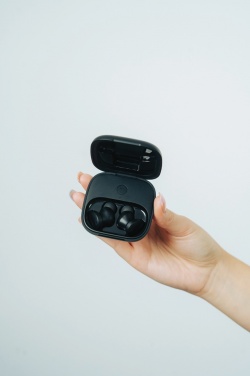 Logo trade promotional merchandise photo of: Lakewood RCS recycled and repairable wireless earbuds
